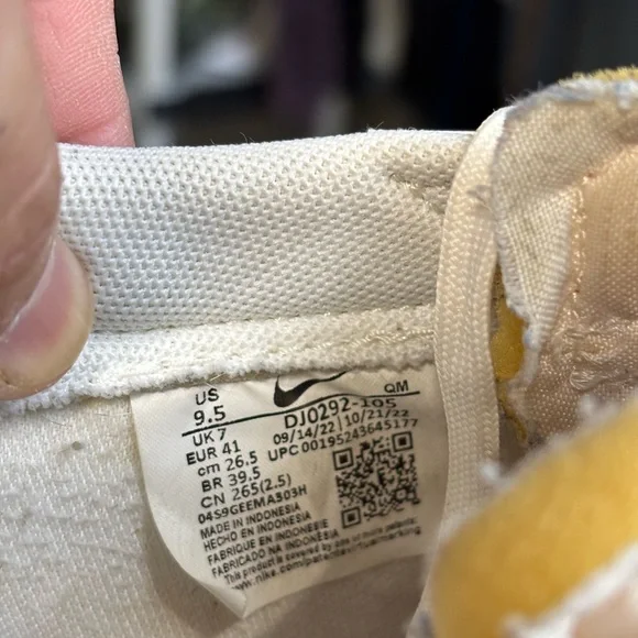 Nike Blazer Low Platform Women’s Size 9.5 Triple Sail White Y2K skate sneakers - Picture 6 of 6